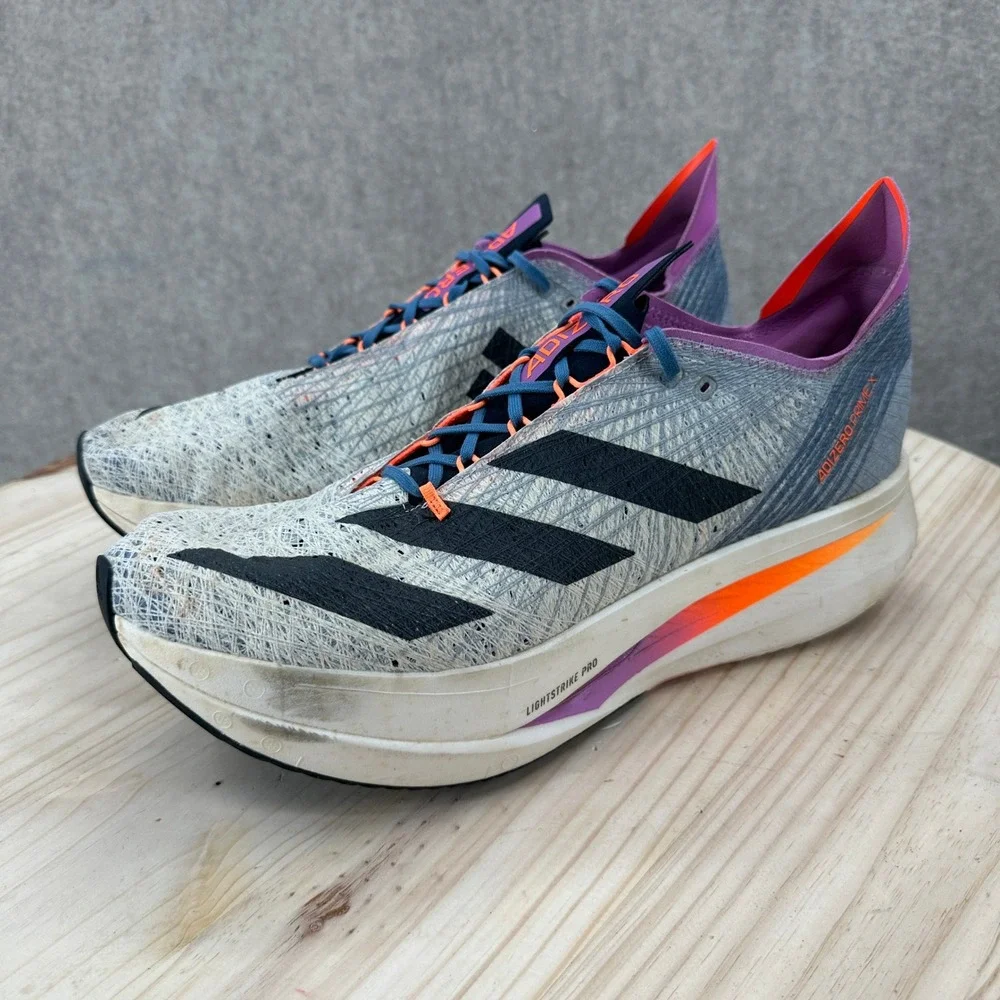 Adidas Adizero Prime X Strung Running Shoes Mens 13 Blue Purple